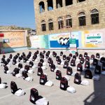 The Yemeni International Development Agency launches the school bag and uniform distribution project for the year 2023-2024